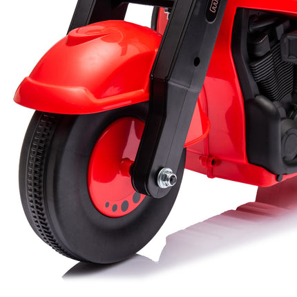 Rotes Aufsitzauto für Kinder 2-5 Jahre, Musik- und Blasenfunktion