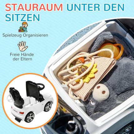 Rutschauto mit Schiebestange, 3-in-1, Kippschutz, 1-3 Jahre