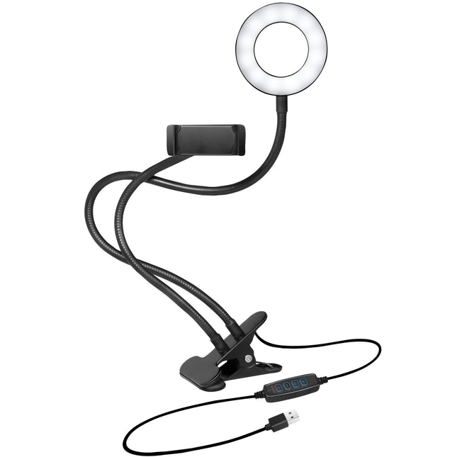Ringlicht für Smartphone Ø8,5 cm mit Clip