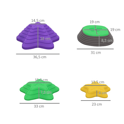 Balancing River Stones, 11 pcs Non-slip, up to 80 kg