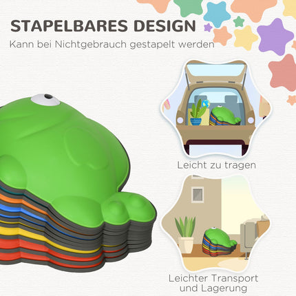 Bunte, rutschfeste Stapelsteine, 9er-Set - Hält 80 kg