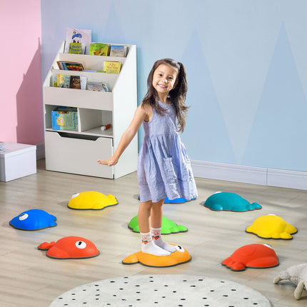 Bunte, rutschfeste Stapelsteine, 9er-Set - Hält 80 kg