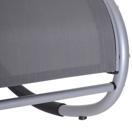 Gartenschaukel mit Auflage, wetterfestes Aluminium