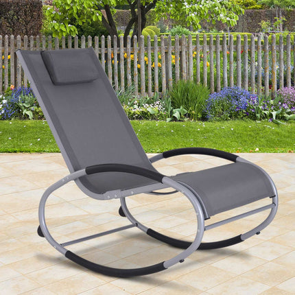 Gartenschaukel mit Auflage, wetterfestes Aluminium