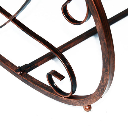 Metallschaukelstuhl - elegantes Bronze-Finish