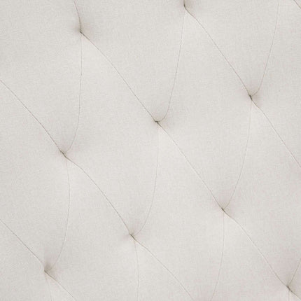 Creamy white rocking chair - Linen metal, 69 x 90 x 100 cm