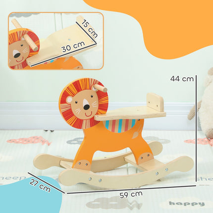 Schaukelpferd, Löwen-Design, Holz, 25kg Tragkraft, 2-5 Jahre