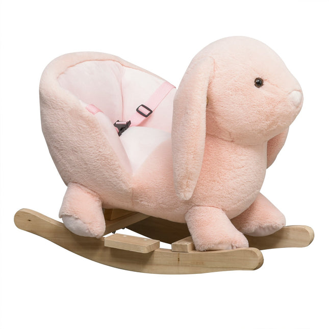 Rosa Schaukelpferd für Kinder - 60 x 33 x 50 cm