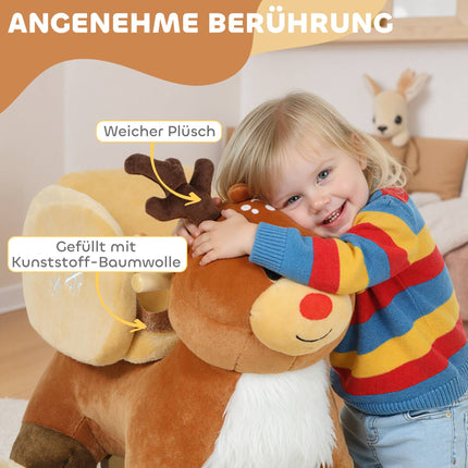 Schaukel-Rentier mit Schlafliedern, Plüsch, 18–36 Monate