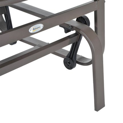 Garten-Schaukelstuhl für draußen – Metall, entspannend, 60x75x104cm
