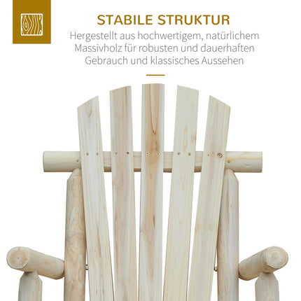Garten-Schaukelstuhl – Entspannendes natürliches Fichtenholz