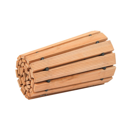 Roll-Up Cedar Garden Pathway, Non-Slip, 7 Ft x 17 In