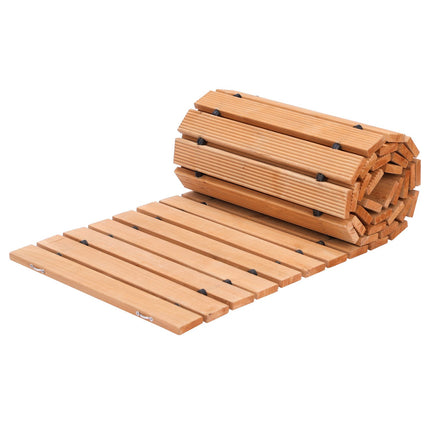 Roll-Up Cedar Garden Pathway, Non-Slip, 8 Ft x 17 In
