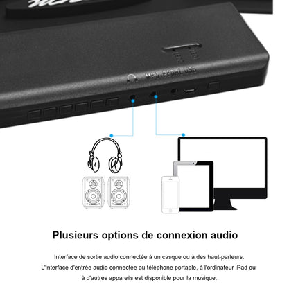 Roll-Up Electronic Drum Pad, USB MIDI, Bluetooth, Headphone Jack