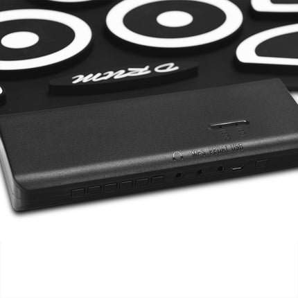 Roll-Up Electronic Drum Pad, USB MIDI, Bluetooth, Headphone Jack