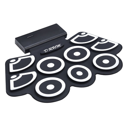 Roll-Up Electronic Drum Pad, USB MIDI, Bluetooth, Headphone Jack