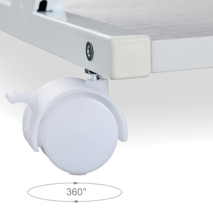 Rollable Printer Stand with Wheels and Shelves