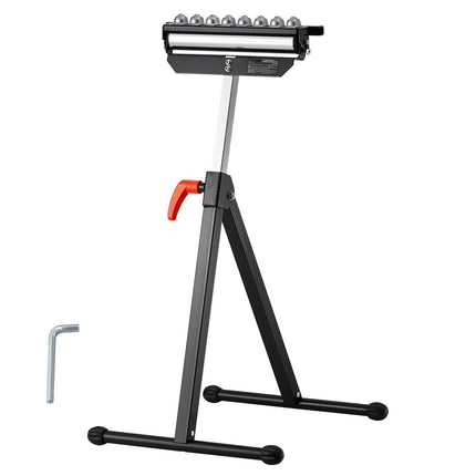 Roller Stand, 300 lb Capacity, 27-43 in Adjustable, Folding