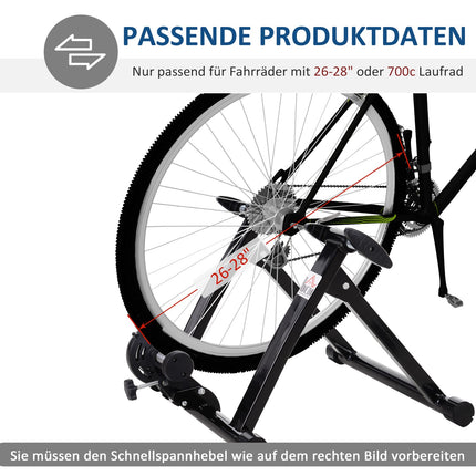 Cyklotrenažér válcový, magnetická brzda, pro 26""-28""/700C