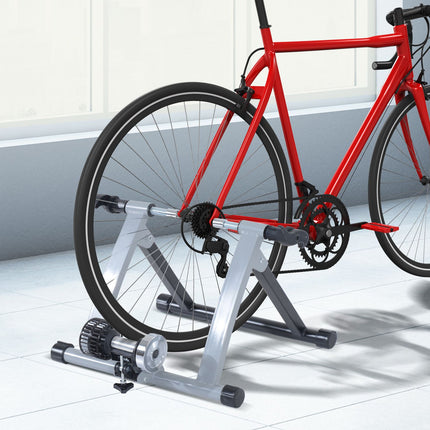 Indoor bike trainer, foldable magnetic brake, steel