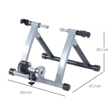Indoor bike trainer, foldable magnetic brake, steel