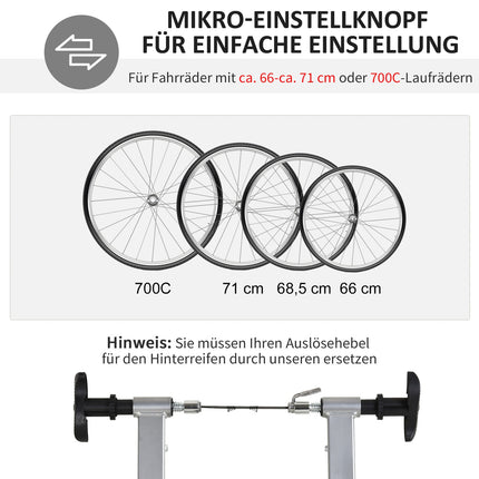 Indoortrainer, faltbar magnetisch, passend für 26"-28" Räder