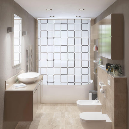 Roller blind for shower SQUARE