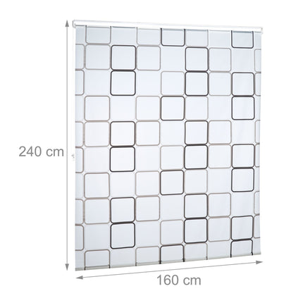 Roller blind for shower SQUARE