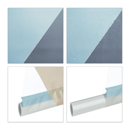 Duschrollo mit geometrischem Design