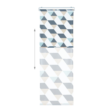 Duschrollo mit geometrischem Design