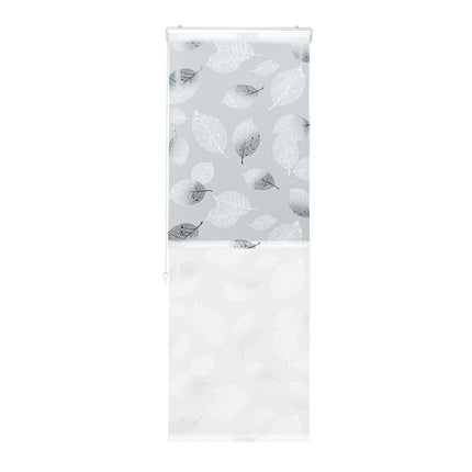 Store enrouleur pour douche avec motif feuille