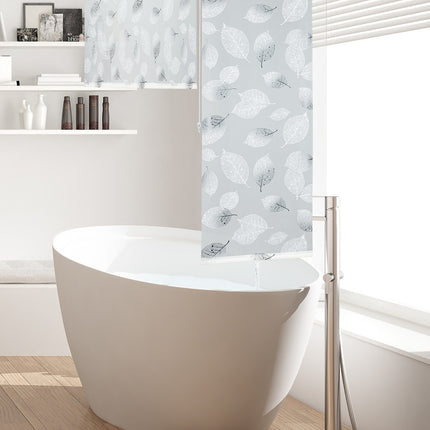 Store enrouleur pour douche avec motif feuille