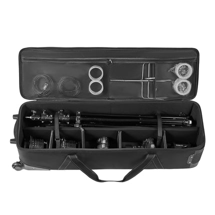 Rolling Camera Equipment Trolley Case, 118x37x30 cm