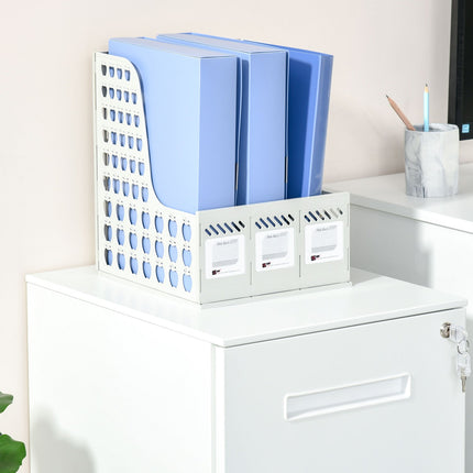 Lockable steel filing cabinet on wheels, 2 drawers, A4