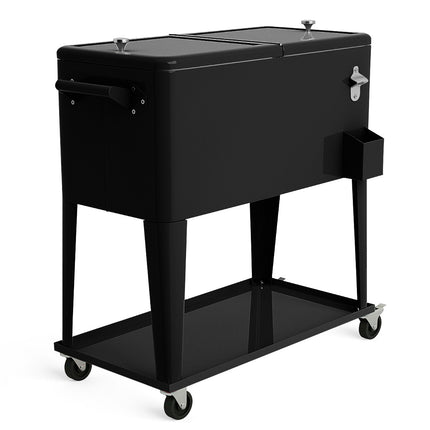 Rollbarer Kühlerwagen 76L, Räder, Flaschenöffner
