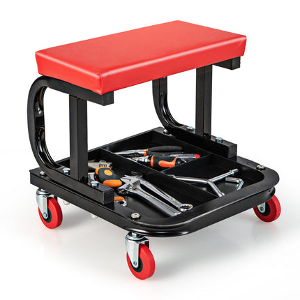 Rollhocker mit Werkzeugablage, 150 kg Tragkraft