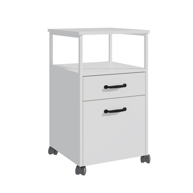 Rollcontainer mit 2 Schubladen, mobiler Büro-Aktenschrank