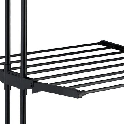 Rolling Laundry Drying Rack with Foldable Wings
