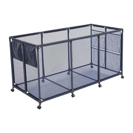 Rolling Pool Float Storage Bin, Mesh, Side Pockets, Noodle Holder