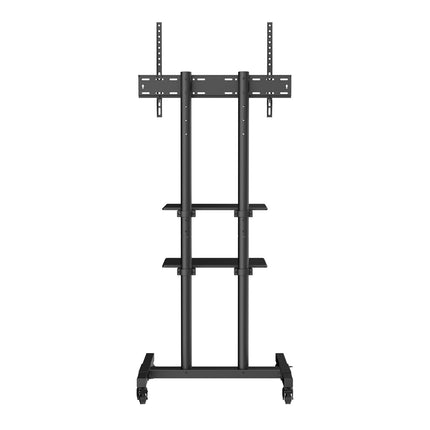 Rolling TV Stand Cart, 32-70 Inch, Dual Tray, Wheels