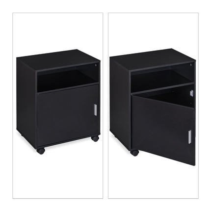 Rolling case with 3 compartments