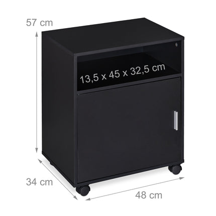Rolling case with 3 compartments