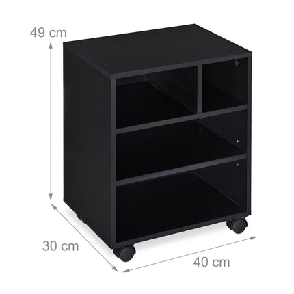 Rolling case with 4 compartments