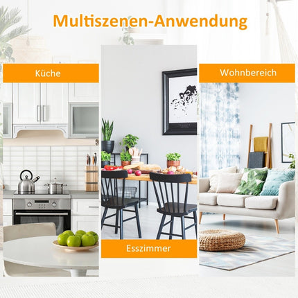 Küchenwagen mit Rollen Mobile Kücheninsel mit Schublade 100 x 48 x 90 cm Weiß