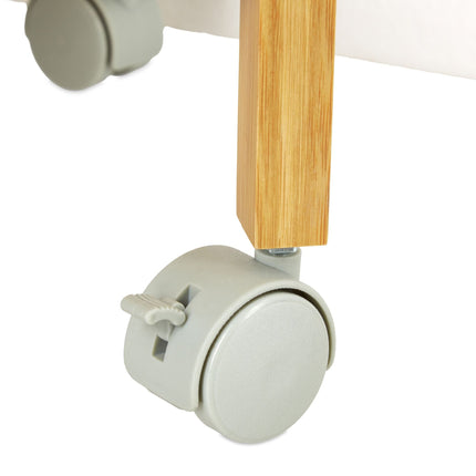 Rolling wardrobe in bamboo