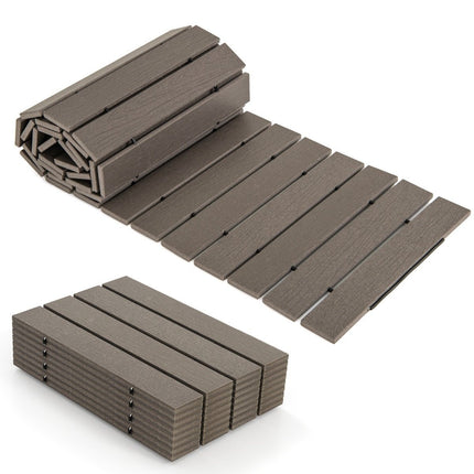 Roll-out path made of HDPE I 242 cm I Width 43 cm I Weatherproof I Roll-out garden path for wedding garden gray
