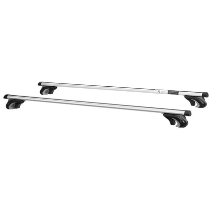 Roof Rack Cross Bars for Raised Rails, Lockable 90 kg