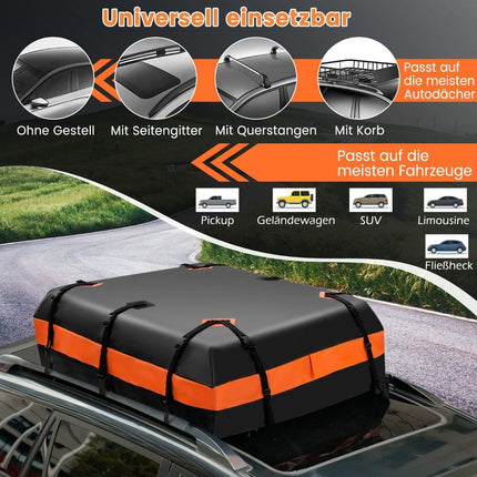 Roof luggage bag for all vehicles Roof box with 450 L capacity