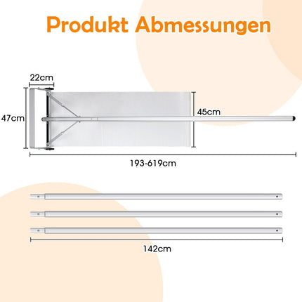 Dachschneeräumer mit Rädern Aluminium Dachschneeschaufel Schneeschieber Dachräumer