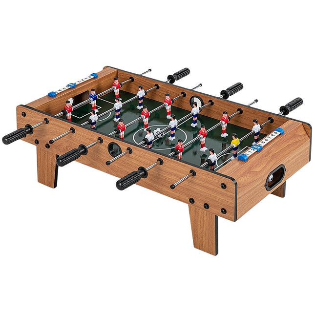 Stolní fotbal do pokoje, úsporný stolní fotbálek s robustní rukojetí 69 x 36 x 24 cm přírodní